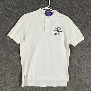 Polo Ralph Lauren‎ RLPC Established 1967 Mens White Polo Shirt Size S CREST